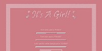 It's a Girl!